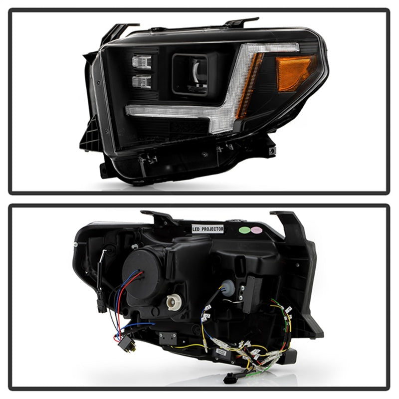 SPYDER Apex 14-21 Toyota Tundra High-Power LED Module Headlights - Black (PRO-YD-TTU14V2AP-SBSEQ-BK) 5088727