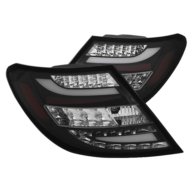 Spyder Mercedes Benz W204 C-Class 08-11 LED Tail Lights Incandescent only - Blk ALT-YD-MBZC08-LED-BK 5072689