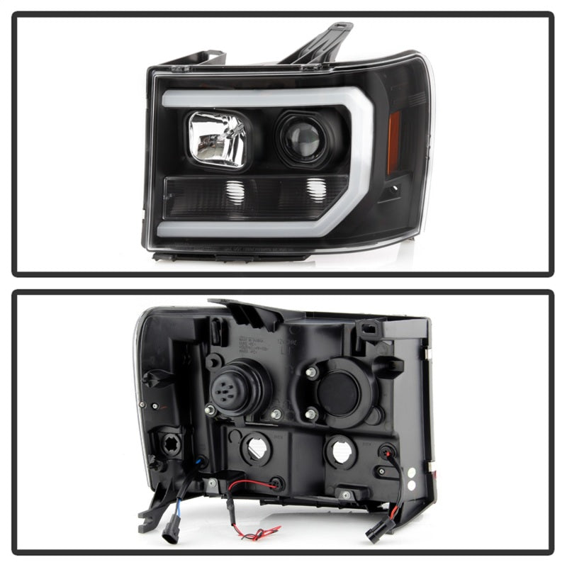 Spyder GMC Sierra 1500/2500/3500 07-13 Denali 08-13 LED Headlights Blk PRO-YD-GS07V2PL-BK 5087522