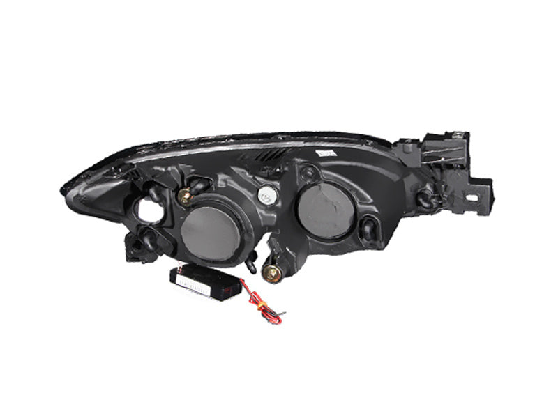 Anzo 2004-2008 Mazda 3 Projector Headlights w/ Halos Chrome