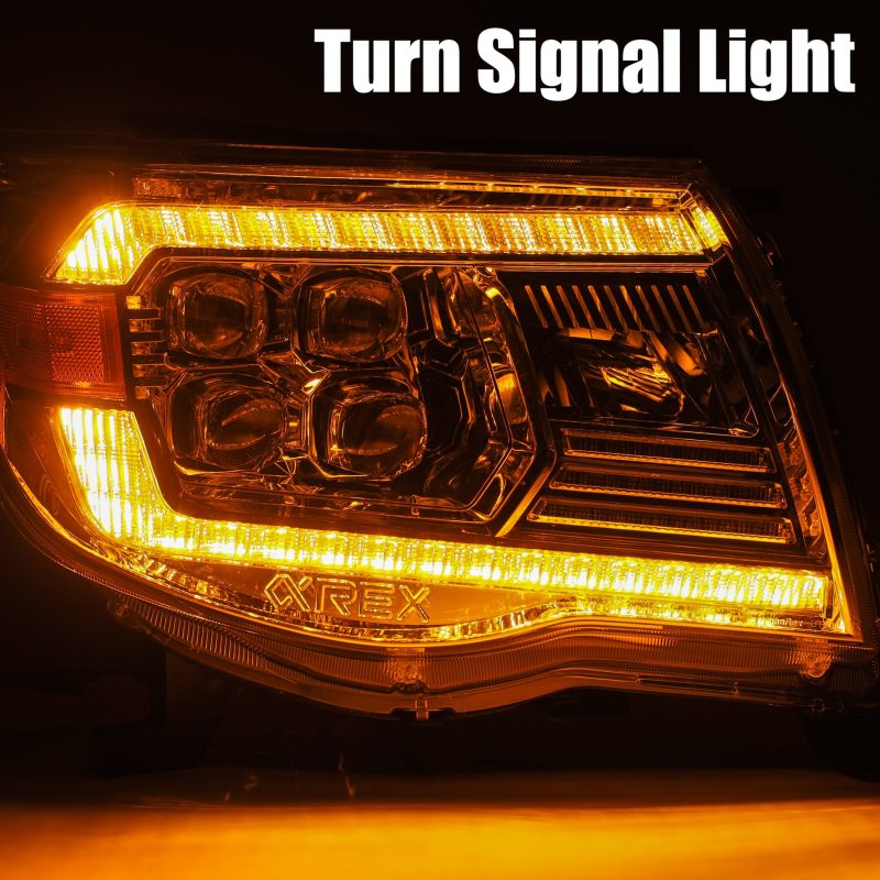 AlphaRex 05-11 Toyota Tacoma NOVA LED Projector Headlights Plank Style Black w/Activation Light/DRL 880744 *Discontinued