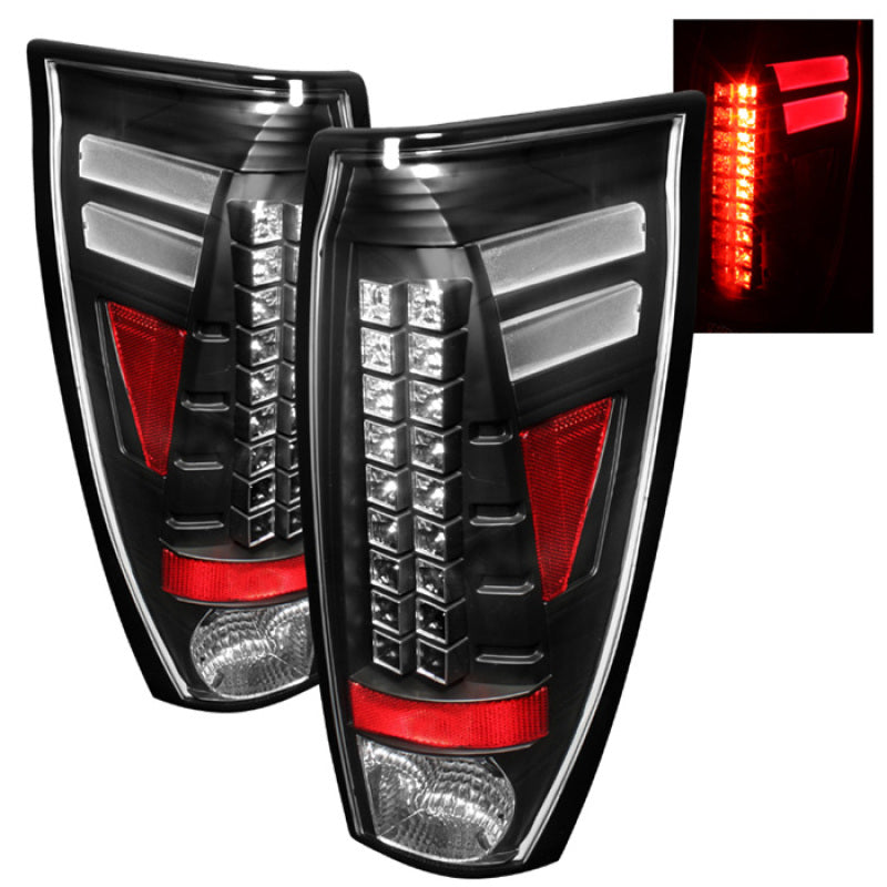 Spyder Chevy Avalanche 02-06 LED Tail Lights Black ALT-YD-CAV02-LED-BK 5001061