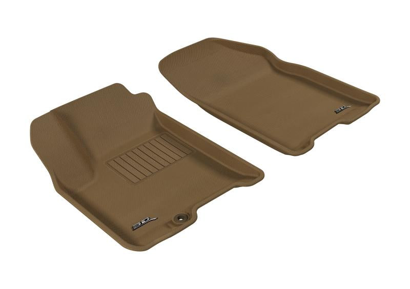 3D MAXpider 2007-2011 Chevrolet Aveo Kagu 1st Row Floormat - Tan L1CH00811502