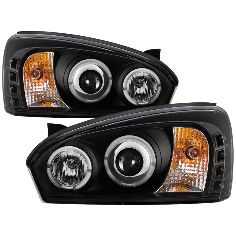 Spyder Chevy Malibu 04-07 Projector Headlights LED Halo LED Black High H1 Low H1 PRO-YD-CM04-HL-BK 5042675