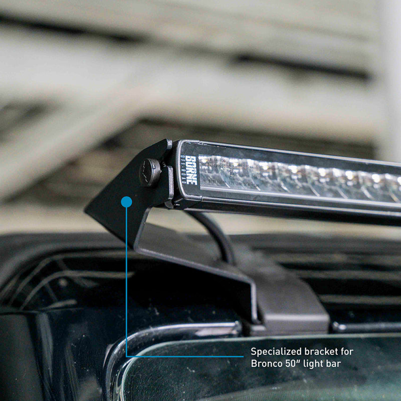 Borne Off-Road 21+ Direct Fit Bronco Light Bar 50in BNLT-BR-21-SS50
