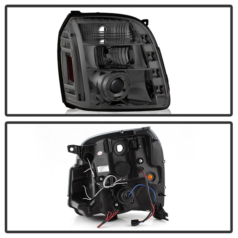 Spyder GMC Yukon 07-14/Yukon Denali 07-14 Projector Headlights LED Halo LED Smke PRO-YD-GY07-HL-SM 5029348