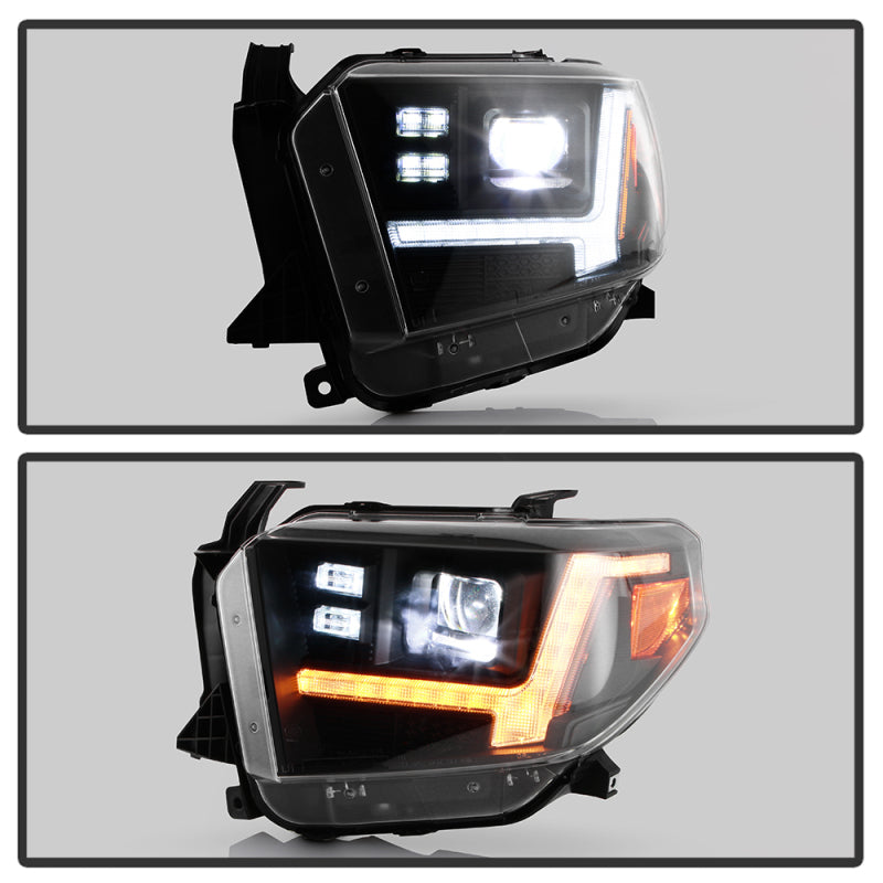 SPYDER Apex 14-21 Toyota Tundra High-Power LED Module Headlights - Black (PRO-YD-TTU14V2AP-SBSEQ-BK) 5088727