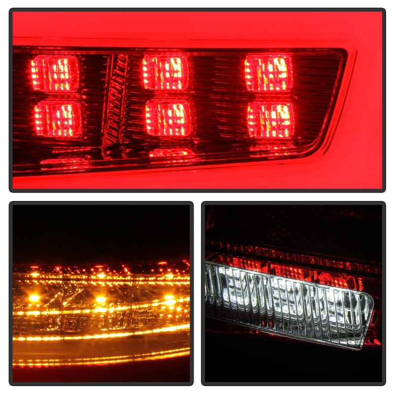 Spyder 08-11 Subaru Impreza WRX 4DR LED Tail Lights - Red Clear ALT-YD-SI084D-LED-RC 5087973