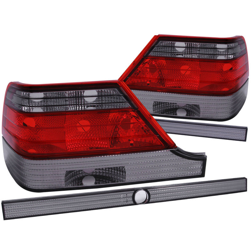 Anzo 1995-1999 Mercedes Benz S Class W140 Tail lights Red/Smoke
