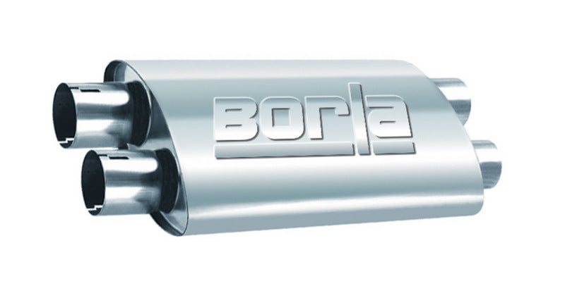 Borla 2.25in Dual In/Out 19in x 9.5in x 4in Turbo XL Muffler 400287