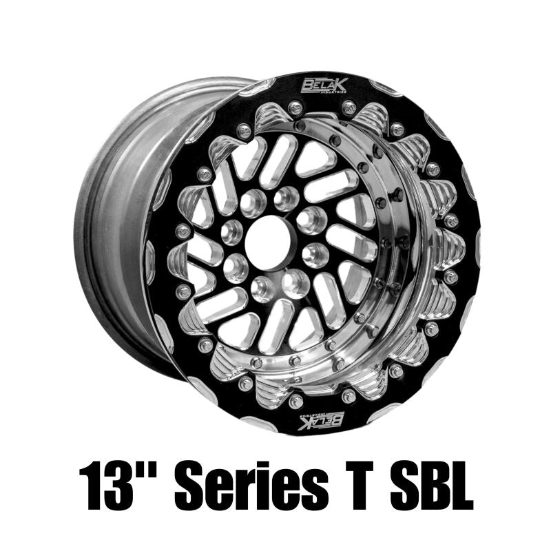 Belak Wheels Belak 13x9 / 4x100 BP / 5in BS / High Pad / Twisted Series Wheel - Single Beadlock 1309400ST5BS-SBL