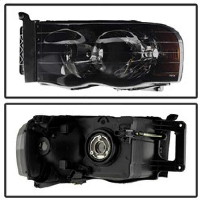 SPYDER Xtune Dodge Ram 1500 02-05 Amber Crystal Headlights HD-JH-DR02-AM-BSM 9030352