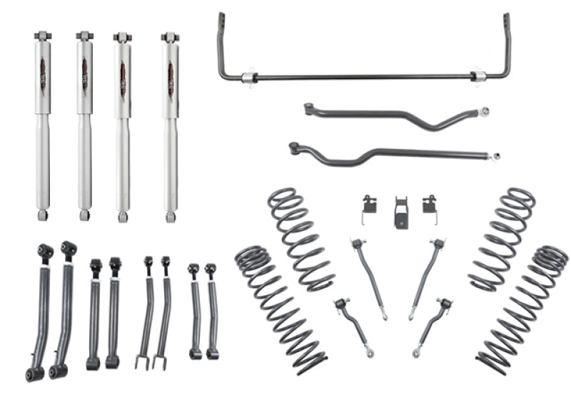 Belltech 18-19 Wrangler Rubicon JL 4dr 4in Trail Performance Lift Kit w/ Rear Sway Bar 153205TPS