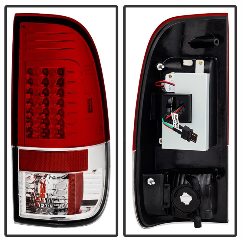 Spyder Ford Super Duty 08-15 Version 2 LED Tail Lights Red Clear ALT-YD-FS07-LED-G2-RC 5029195