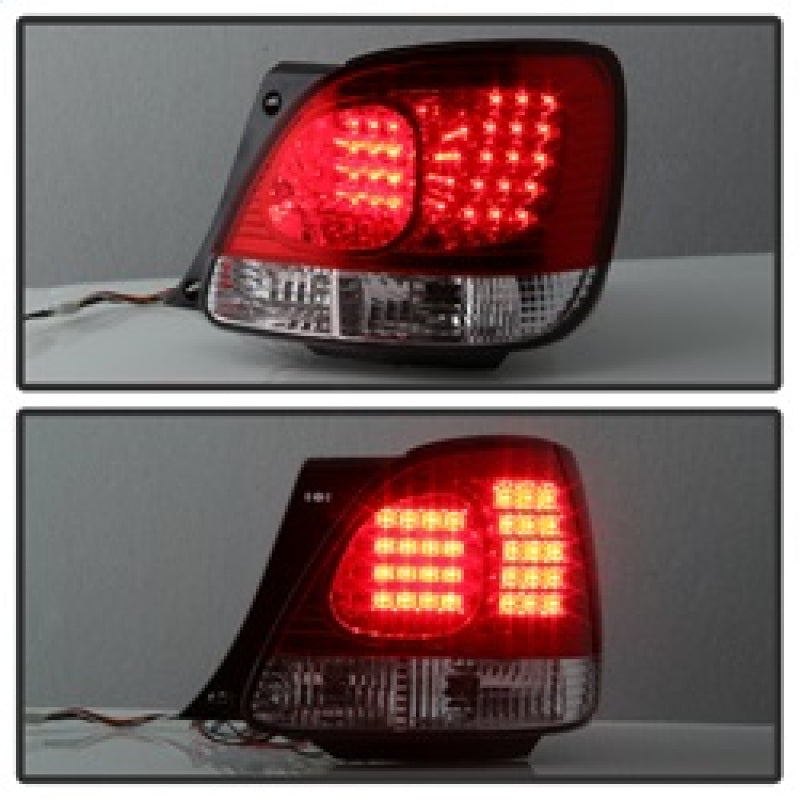Spyder Lexus GS 300/400 98-05 LED Tail Lights Red Clear ALT-YD-LGS98-LED-RC 5005731