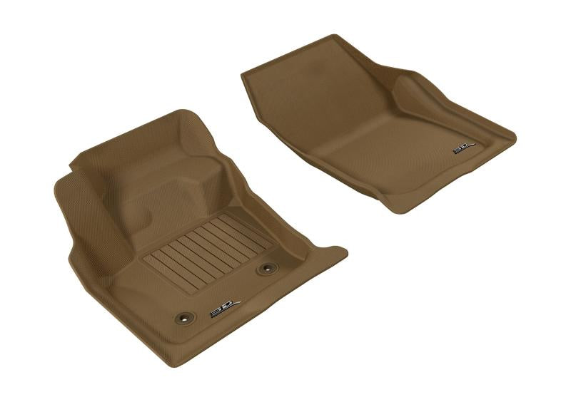 3D MAXpider 2013-2016 Ford/Lincoln Fusion/MKZ Kagu 1st Row Floormat - Tan L1FR06011502