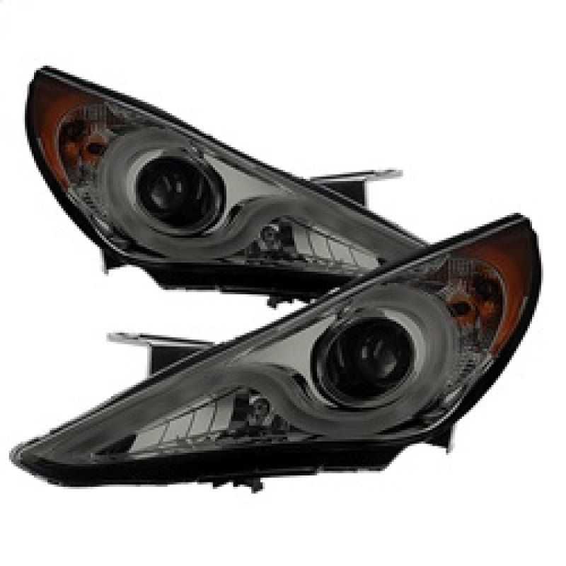 Spyder Hyundai Sonata 11-13 Projector Headlights- Light Bar DRL Chrm PRO-YD-HYSON11V2-LBDRL-SM 5080899