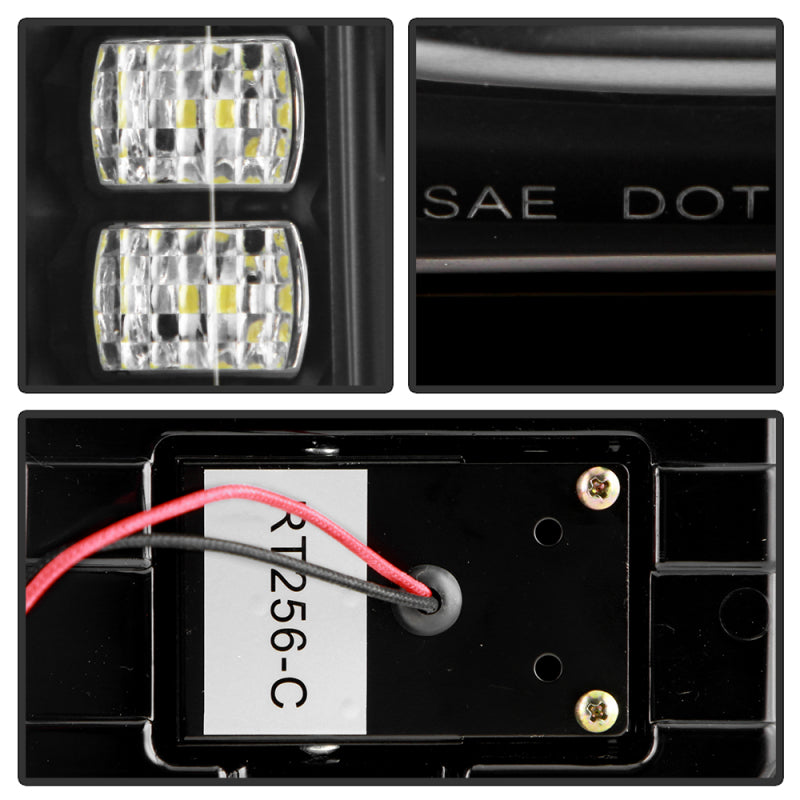 SPYDER 21-23 Ford Bronco Factory LED Model LED Tail Lights (ALT-YD-FB21-LED-BK) 5088758