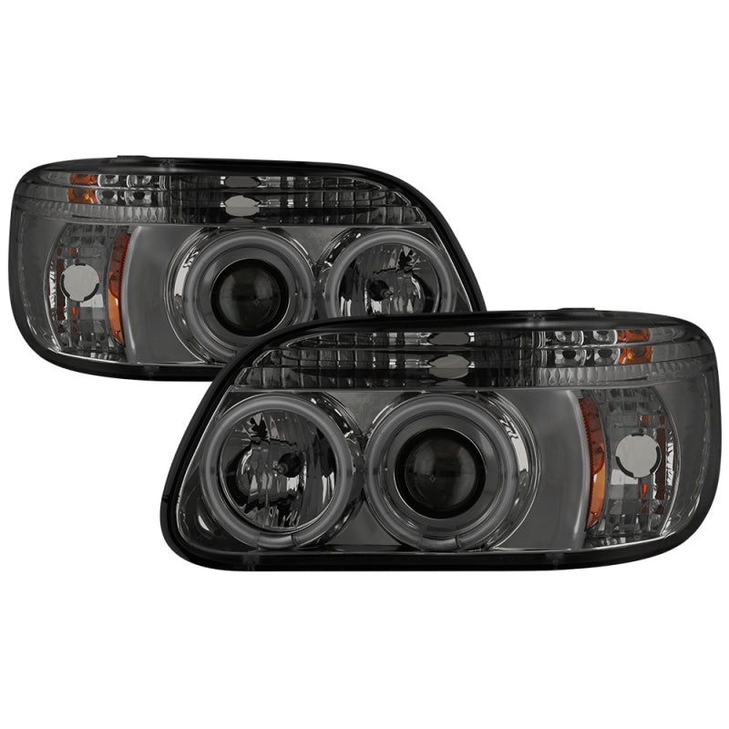 SPYDER Ford Explorer 95-01 1PC Projector Headlights CCFL Halo Smke PRO-YD-FEXP95-CCFL-1PC-SM 5042019