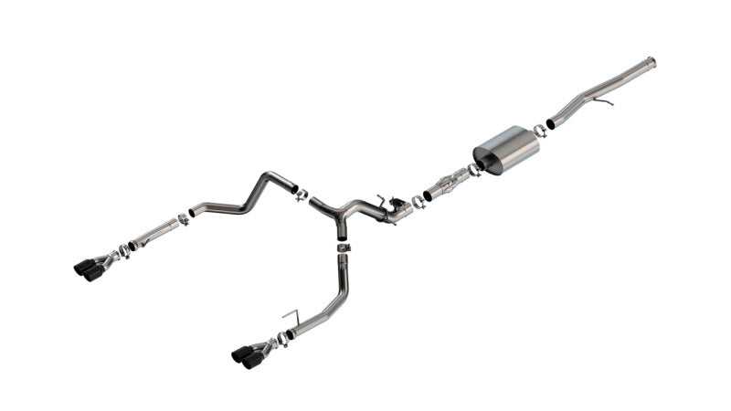 Borla 2024 Chevy Silverado 1500 6.2L V8 ATAK Catback Exhaust w/ Simulator - Black Chrome 140997BC