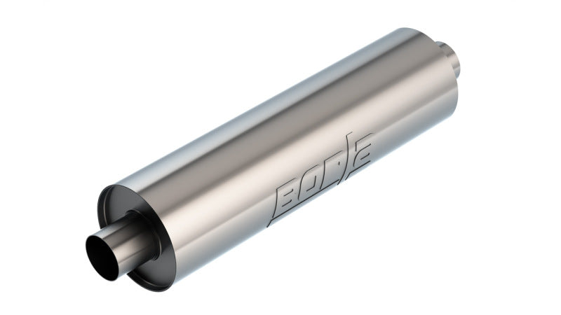 Borla Specialty Muffler 2.75in Center In/Out 6.75in Dia. 24in Body 29in OAL S-Type Un-Notched 401664