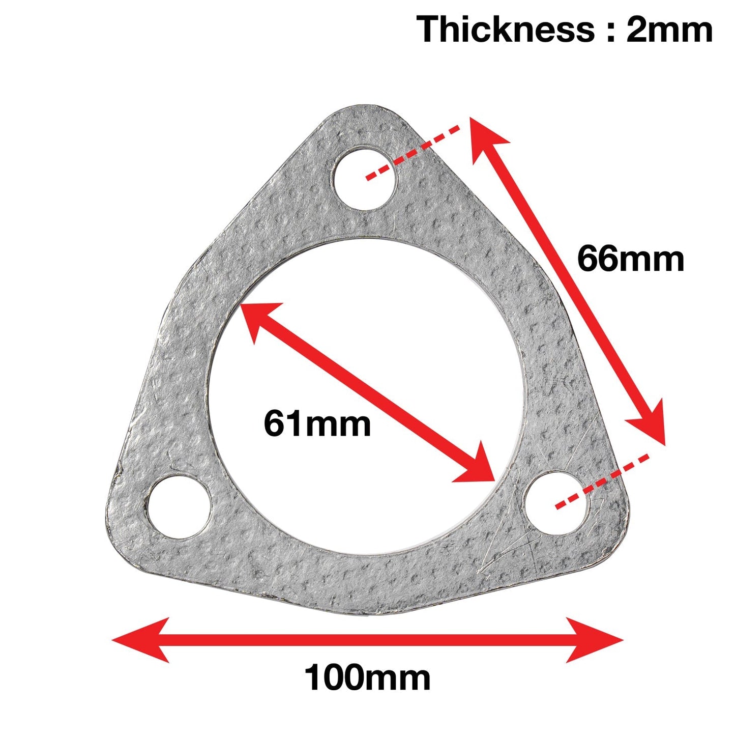 APEXi A'PEXi Exhaust Gasket (Three Bolt) - Replacement