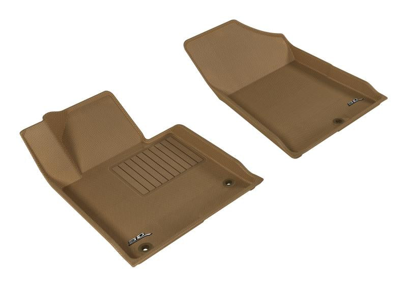 3D MAXpider 2015-2020 Hyundai/Kia Sonata/Sonata Hybrid/Optima Kagu 1st Row Floormat - Tan L1HY05111502