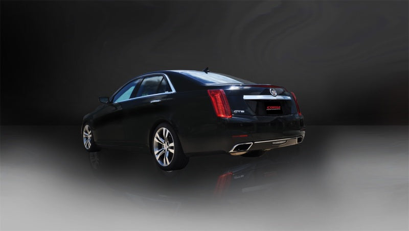 Corsa Performance Sport Axle-Back Exhaust Dual Rear Polished Outlet 2014 Cadillac CTS Vs