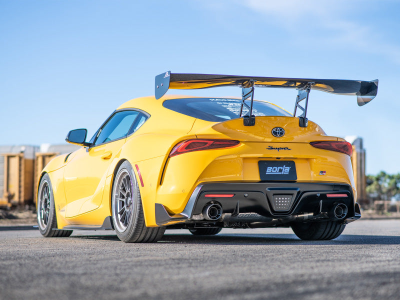Borla 2020 Toyota Supra GR 3.0L I6 3in ATAK Catback Exhaust - Carbon Fiber Tips 140826CFBA