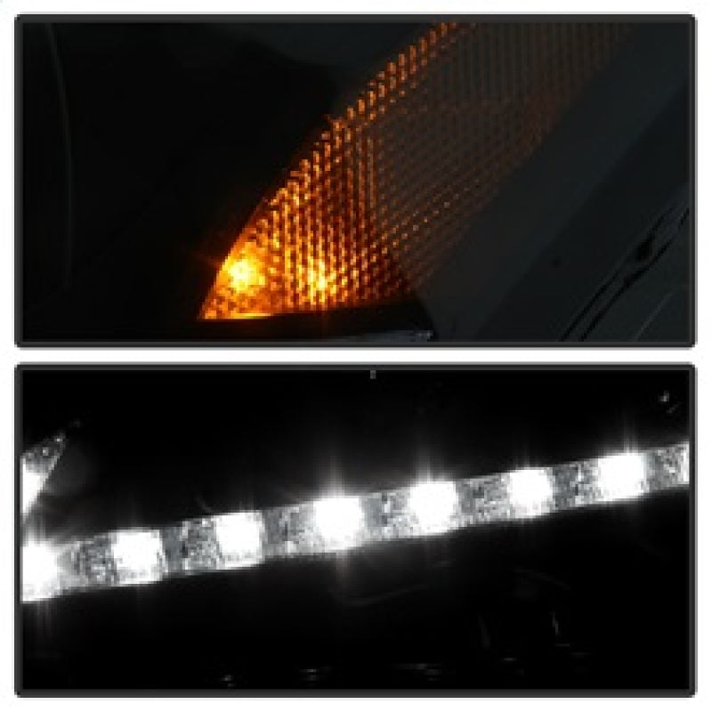 Spyder Lexus IS 250/350 2006-2010 Projector Headlights DRL Black Smoke PRO-YD-LIS06-DRL-BSM 5080073