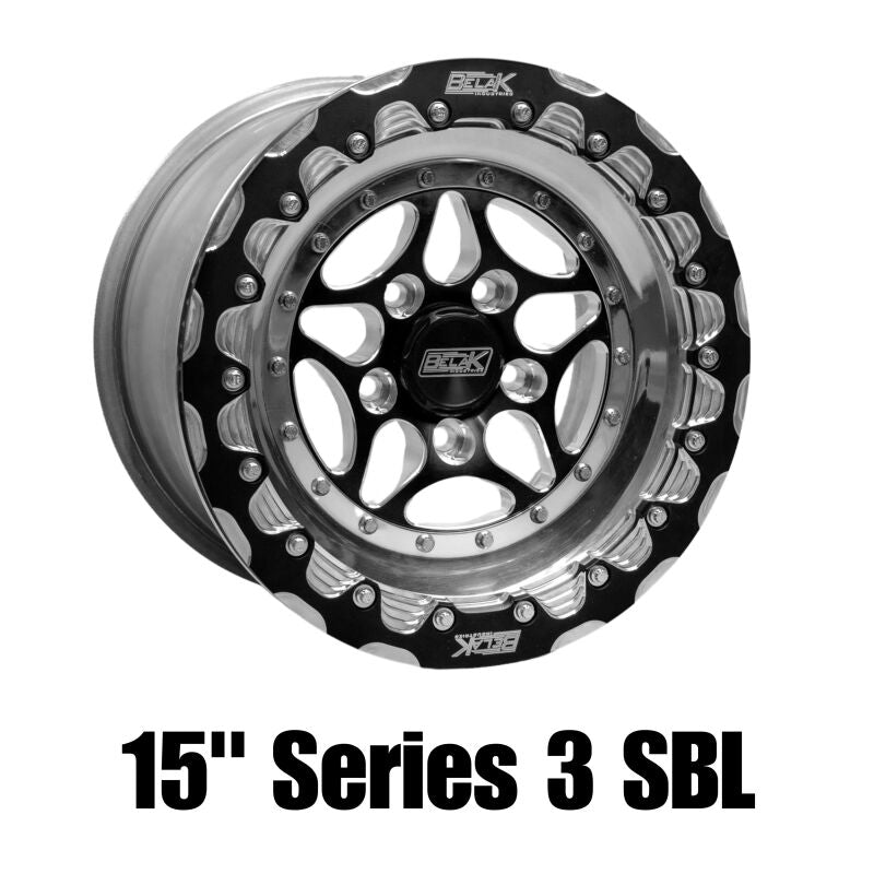 Belak Wheels Belak 15x8 / 5in BS / 5x114.3 BP / High Pad / Series 3 Wheel - Single Beadlock 15085114S35BS-SBL