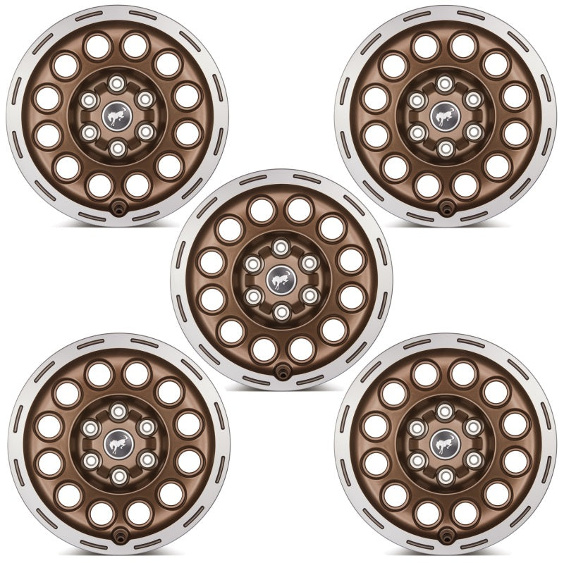 Ford Racing 21-23 Bronco 17x8.0 Wheel Kit -Sinister Bronze M-1007K-P1780BRN