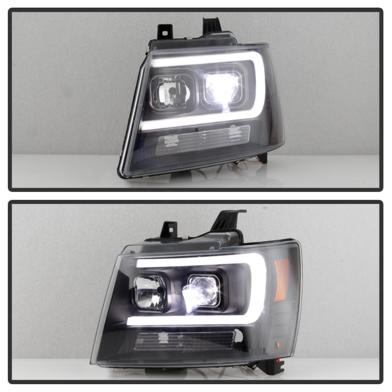 Spyder Chevy Suburban 1500/2500 07-14 Tahoe 07-14 LED Headlights Black PRO-YD-CSUB07V2PL-BK 5087515