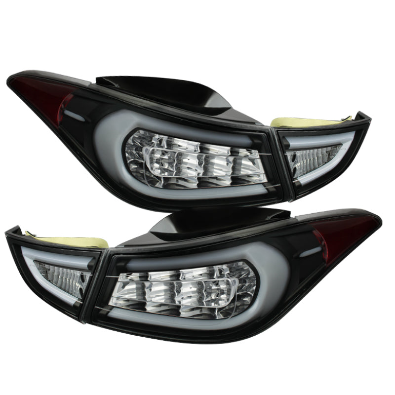 Spyder Hyundai Elantra 11-13 Light Bar LED Tail Lights Black ALT-YD-HYELAN11-LED-BK 5072788
