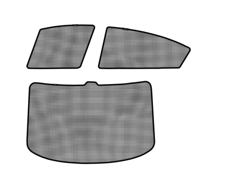 3D MAXpider 2010-2013 Mazda Mazda3 Sedan Black Sun Shades - Complete Set S1MZ0130