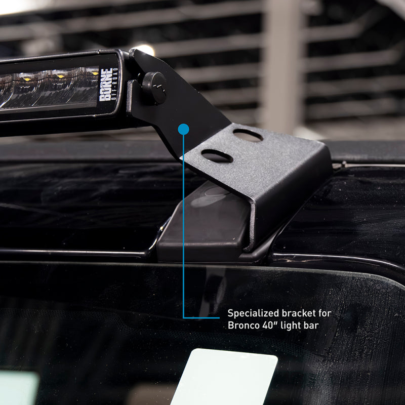 Borne Off-Road 21+ Direct Fit Bronco Light Bar 40in Upfit BNLT-BR-21-SS40U