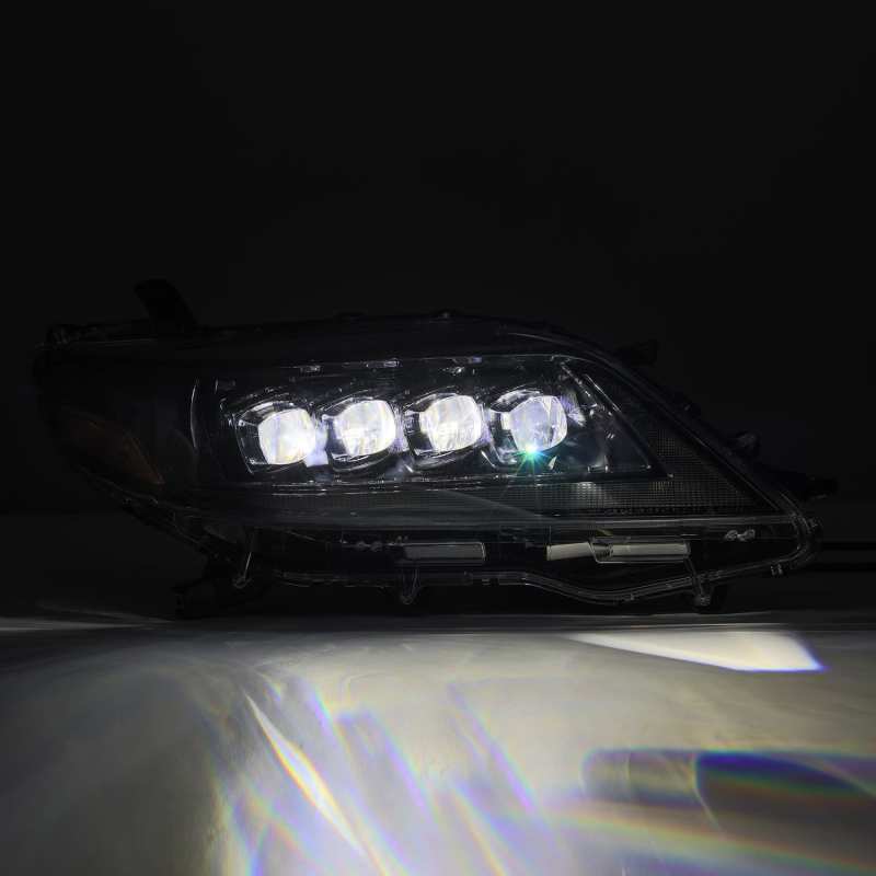 AlphaRex 11-21 Toyota Sienna LUXX LED Proj Headlights Plank Style Alpha Black w/Seq Signal/DRL 880767 *Discontinued