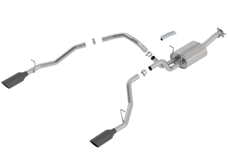 Borla 2019 RAM 1500 5.7L V8 AT 4DR Crew Cab Short Bed Atak SS Catback Exhaust - Black Chrome Tip 140753BC