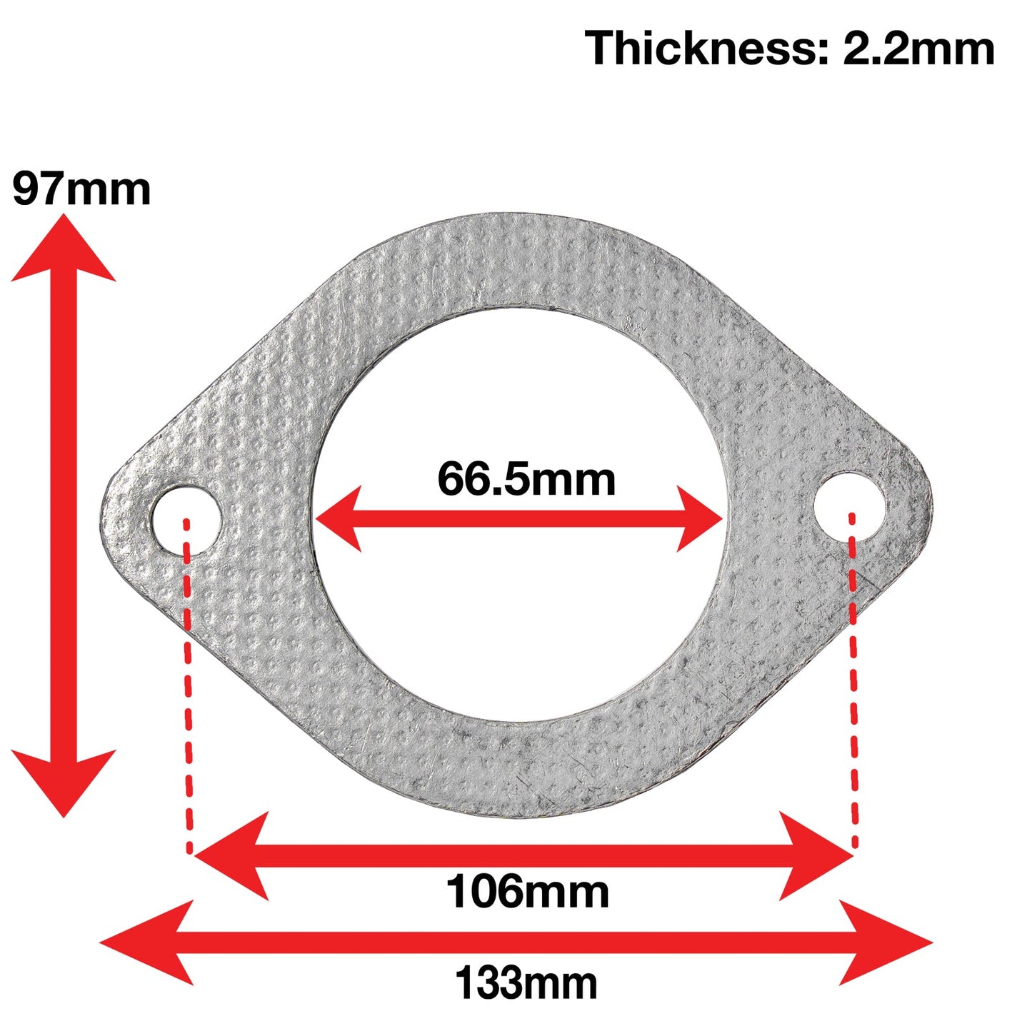 APEXi A'PEXi - Exhaust Gasket (Two Bolt) - Replacement