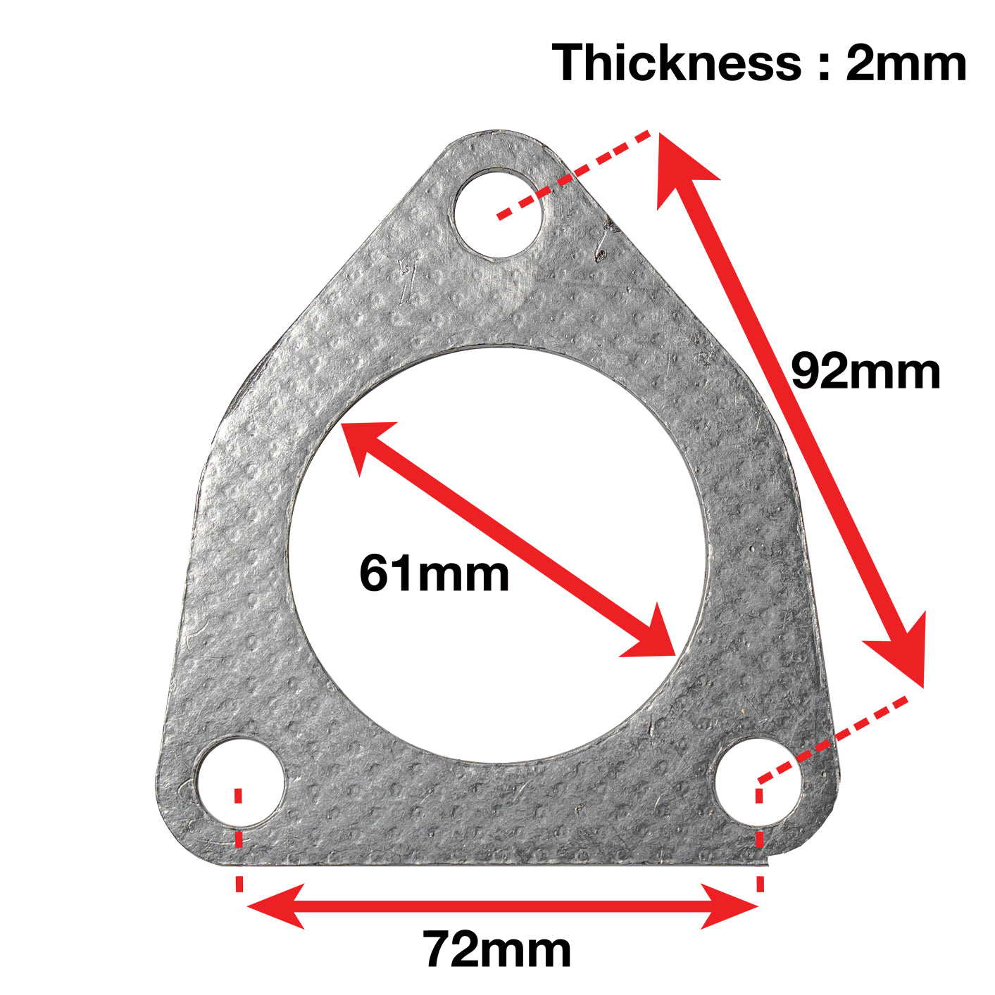 APEXi A'PEXi Exhaust Gasket (Three Bolt) - Replacement