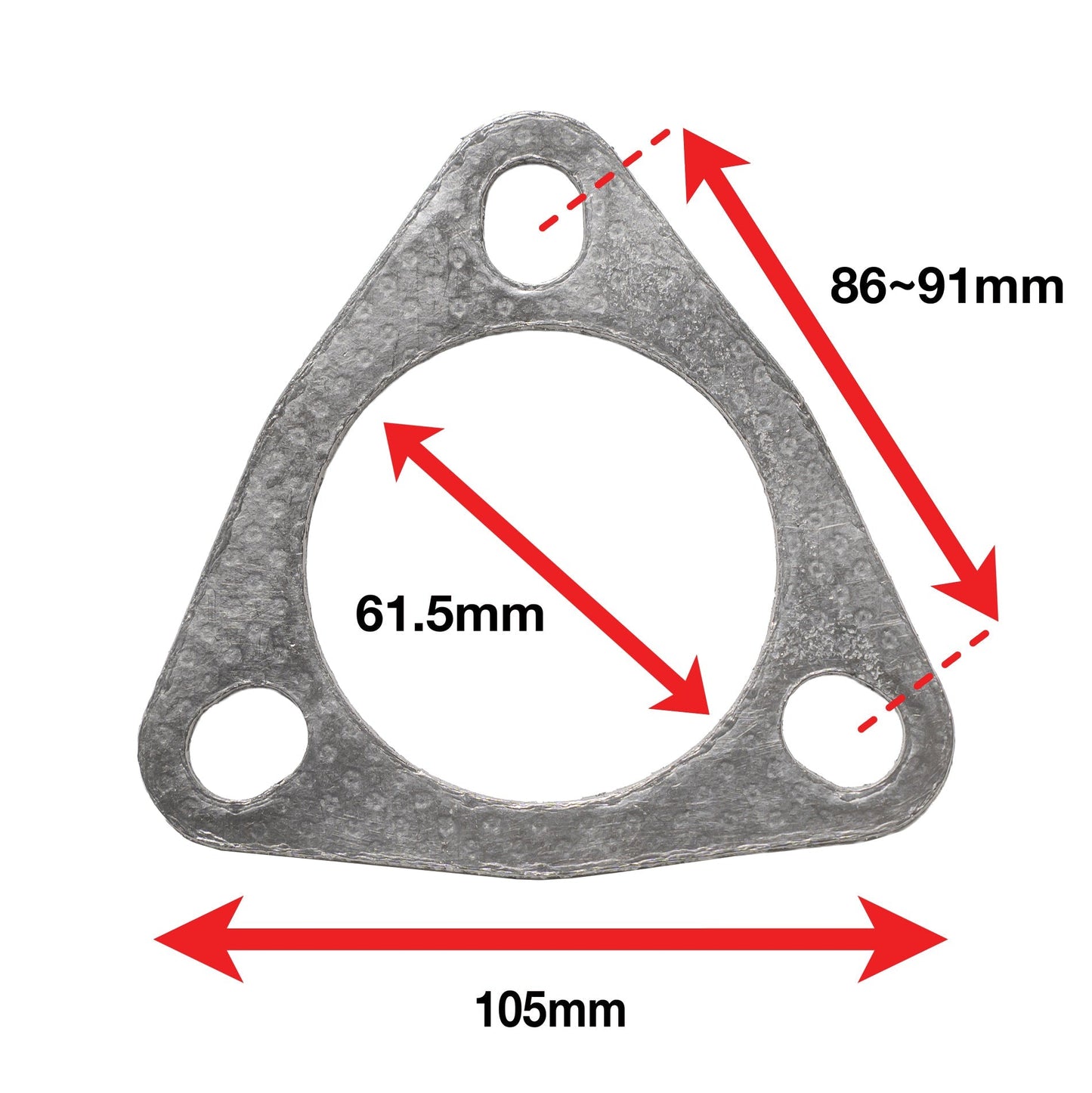 APEXi A'PEXi Exhaust Gasket (Three Bolt) - Replacement