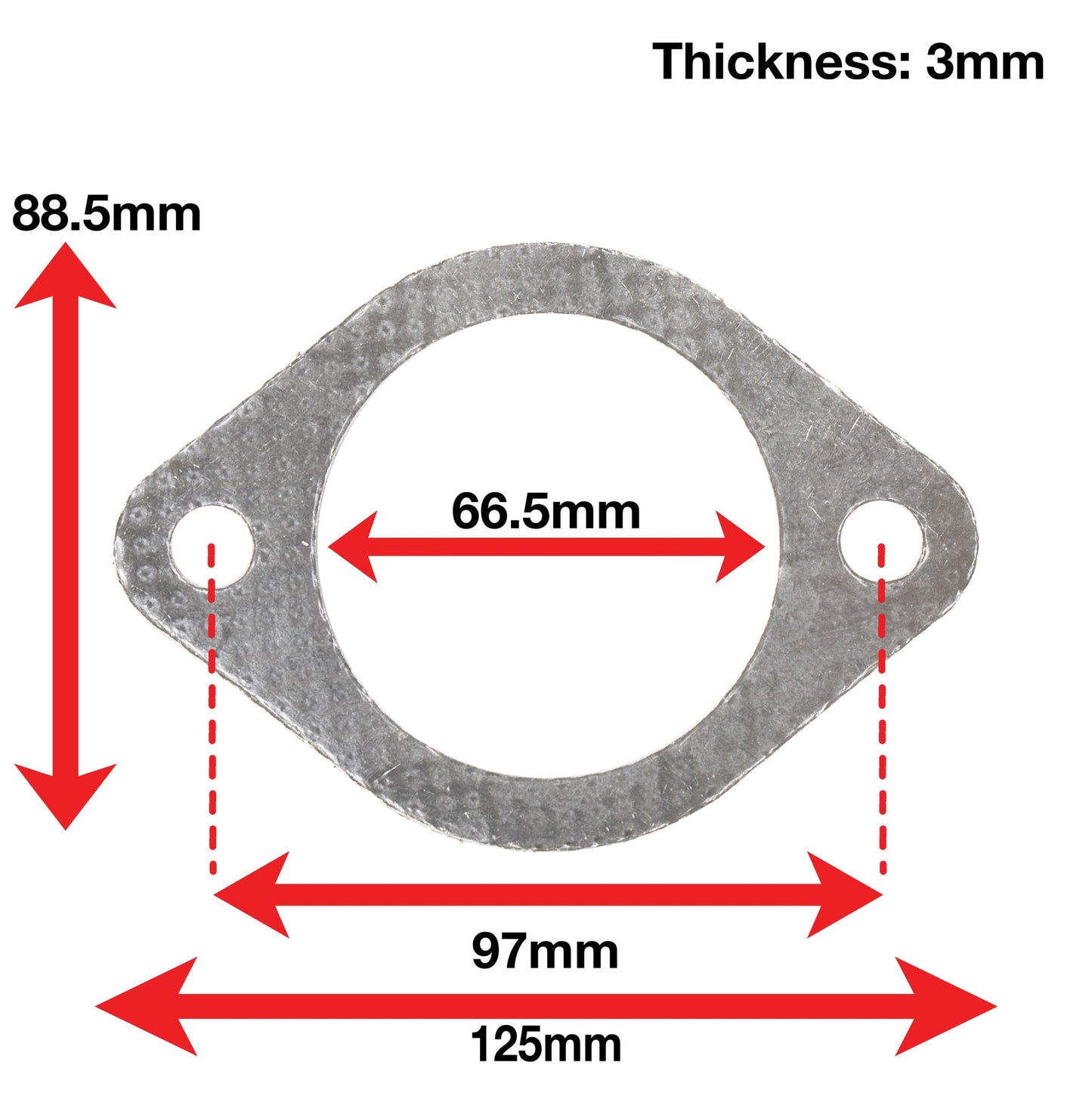 APEXi A'PEXi - Exhaust Gasket (Two Bolt) - Replacement