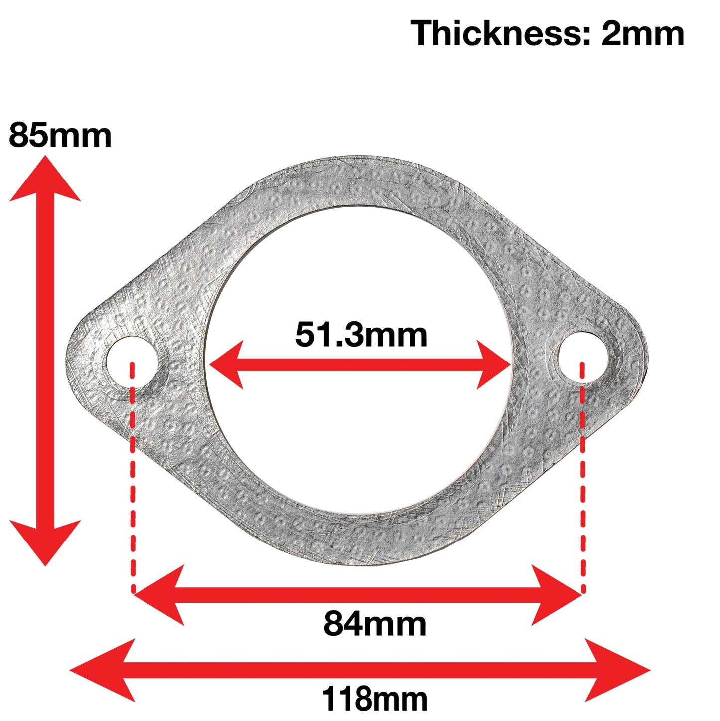APEXi A'PEXi - Exhaust Gasket (Two Bolt) - Replacement