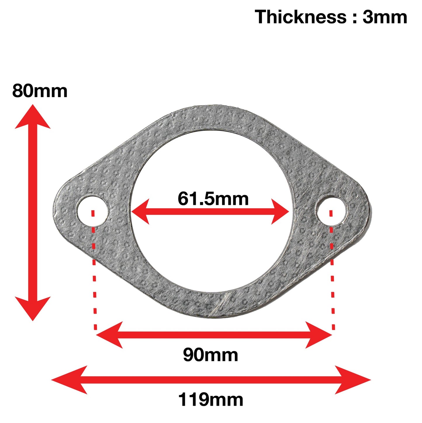 APEXi A'PEXi - Exhaust Gasket (Two Bolt) - Replacement