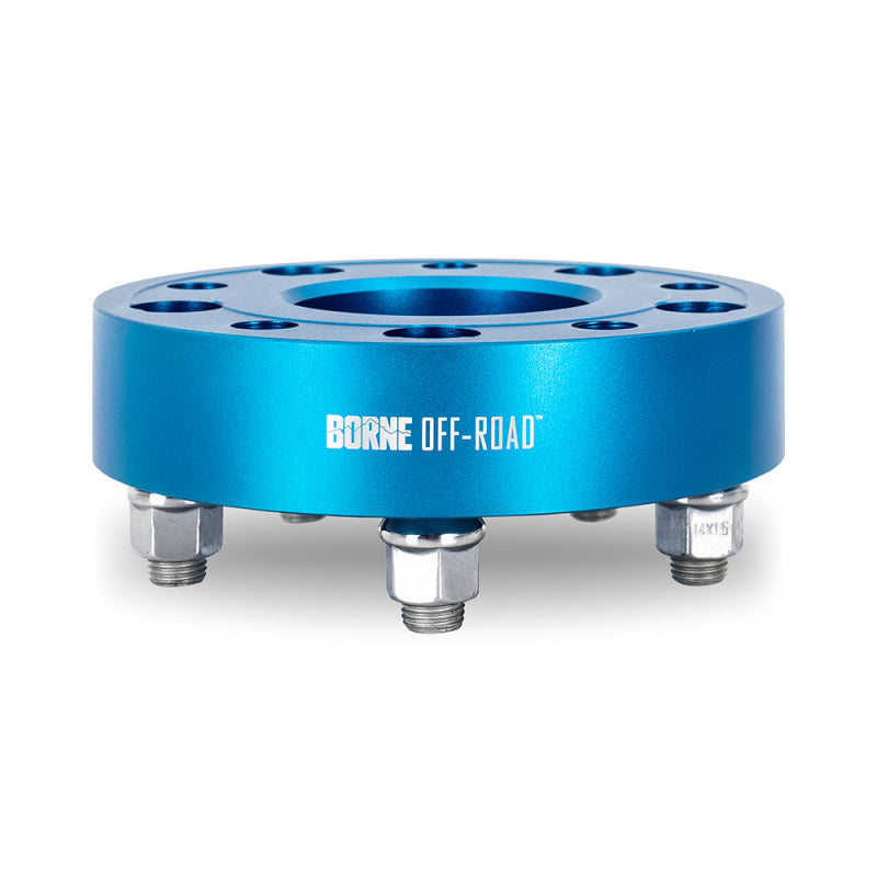 Borne Off-Road Wheel Spacers - 5x127 - 71.6 - 30mm - M14 - Blue BNWS-003-300BL
