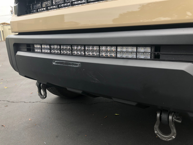 Cali Raised LED Cali Raised 14-21 Toyota Tundra 32In Lower Bumper Hidden Led Light Bar Kit - Combo Beam No Switch CR2566