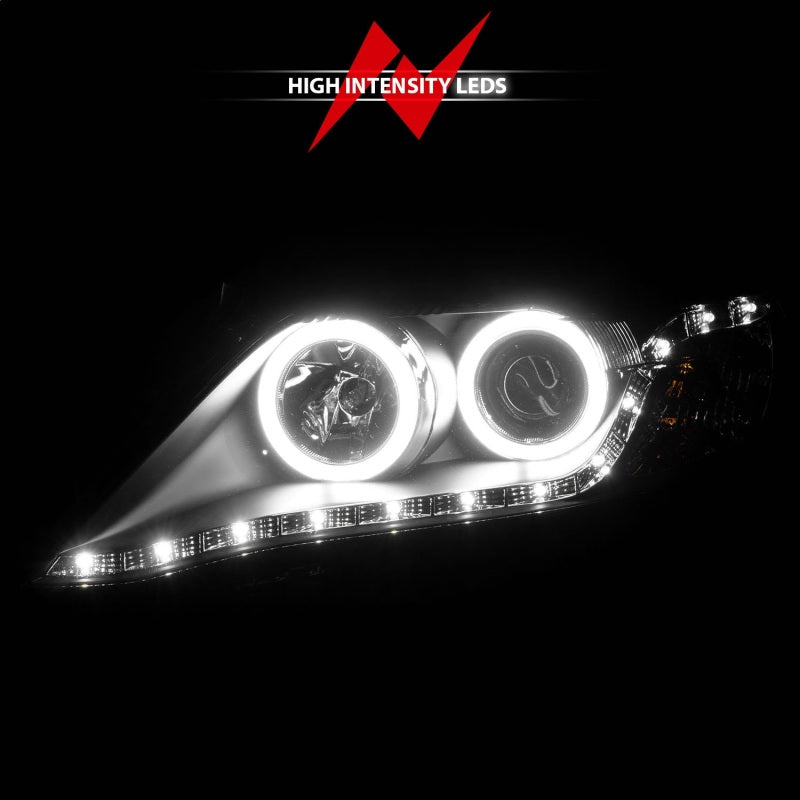 Anzo 2010-2011 Toyota Camry Projector Headlights w/ Halo Black (CCFL)