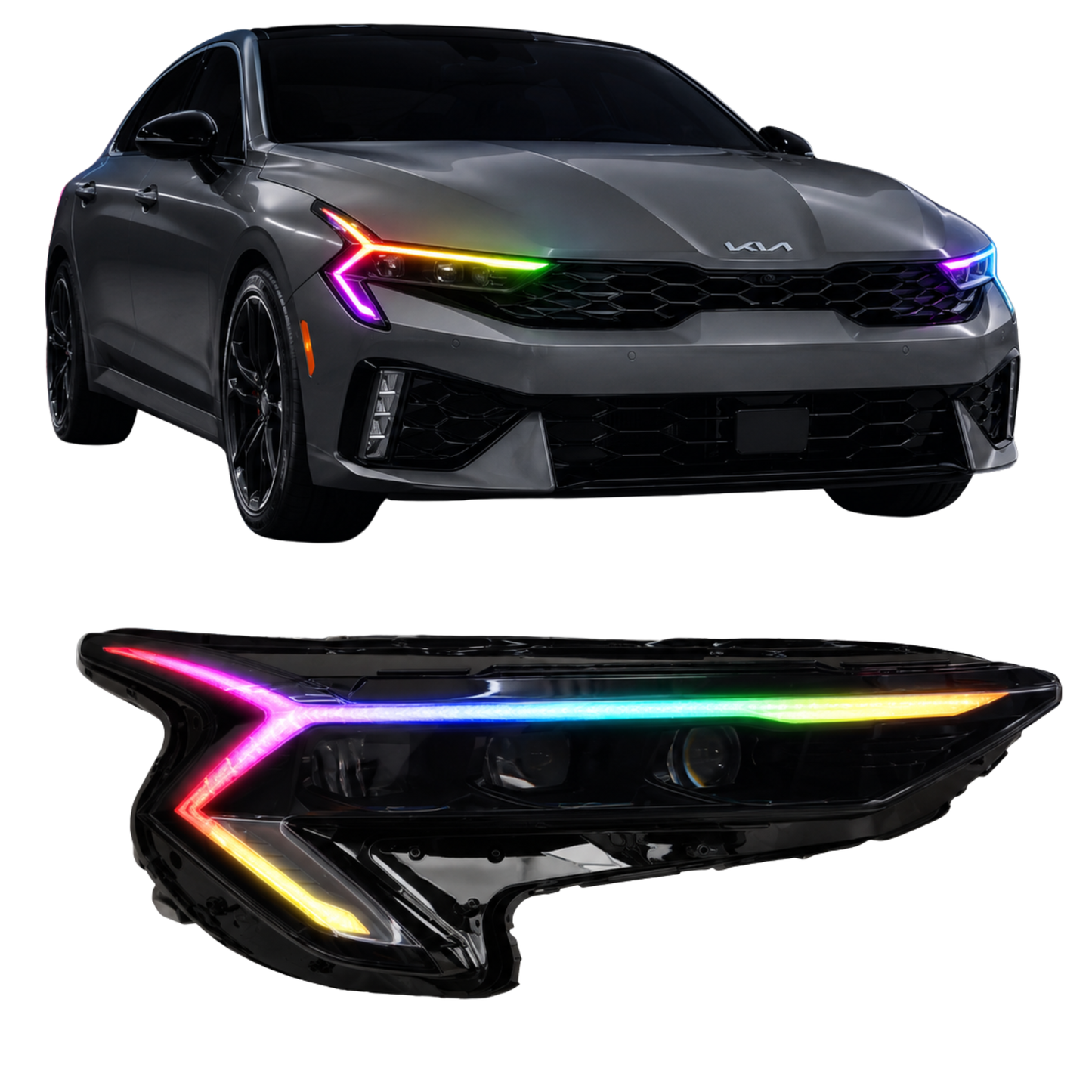 Kia K5 Flow Multicolor DRL Boards (2025-2026)