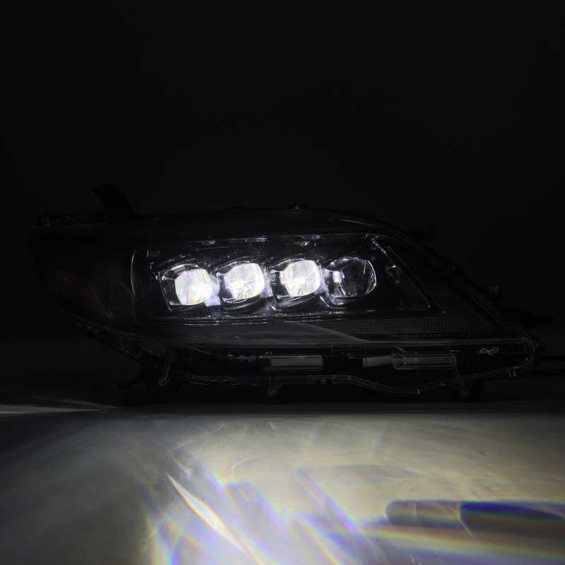 AlphaRex 11-21 Toyota Sienna LUXX LED Proj Headlights Plank Style Alpha Black w/Seq Signal/DRL 880767 *Discontinued