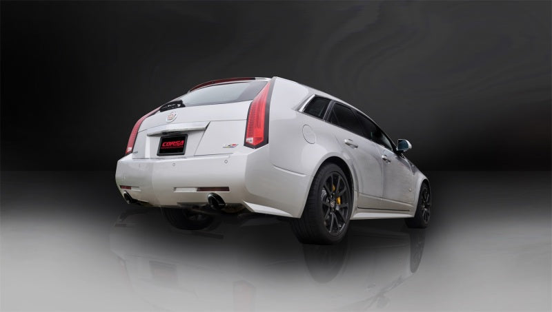 Corsa Performance 11-13 Cadillac CTS Wagon V 6.2L V8 Black Sport Axle-Back Exhaust